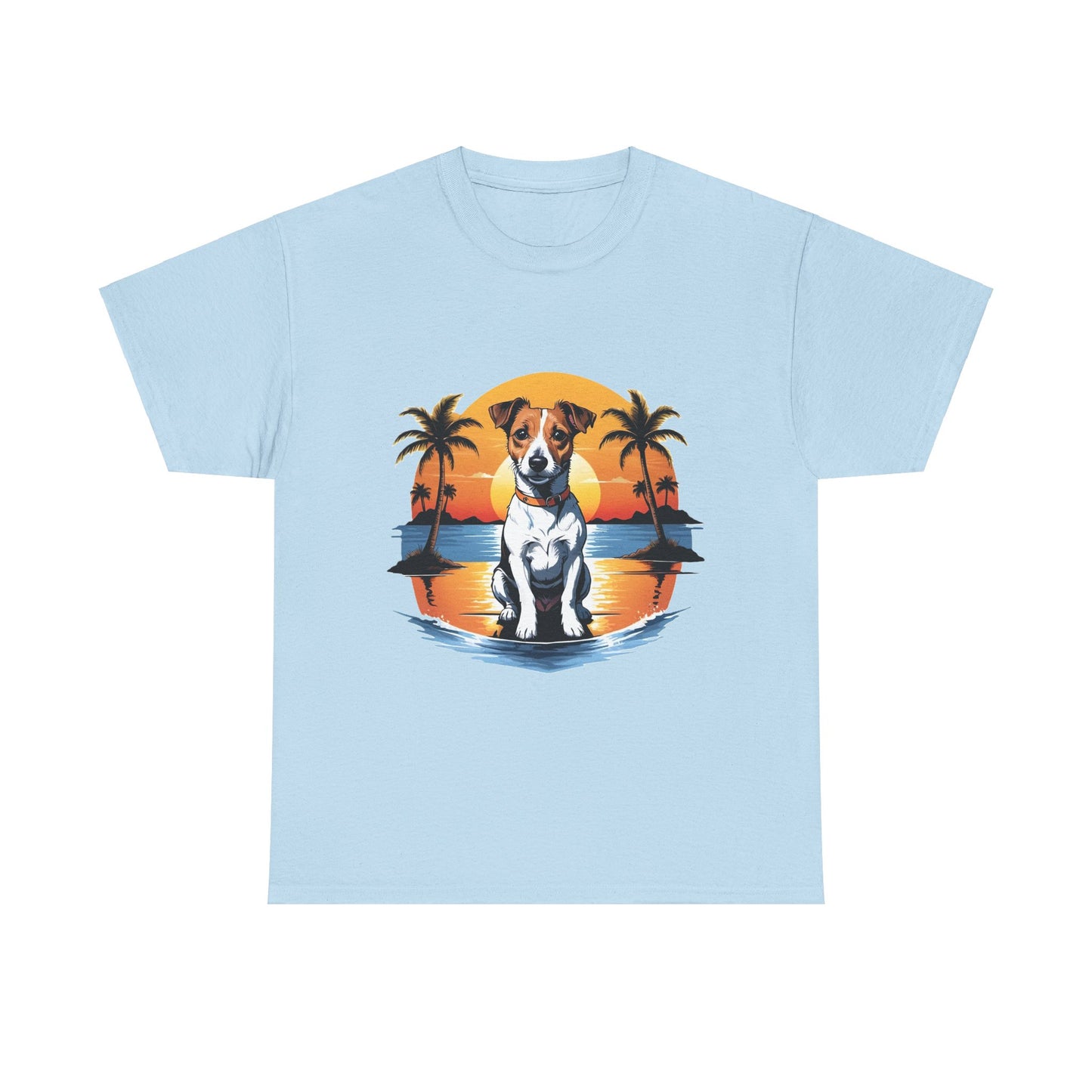 Retro Palm Tree Dog Tee