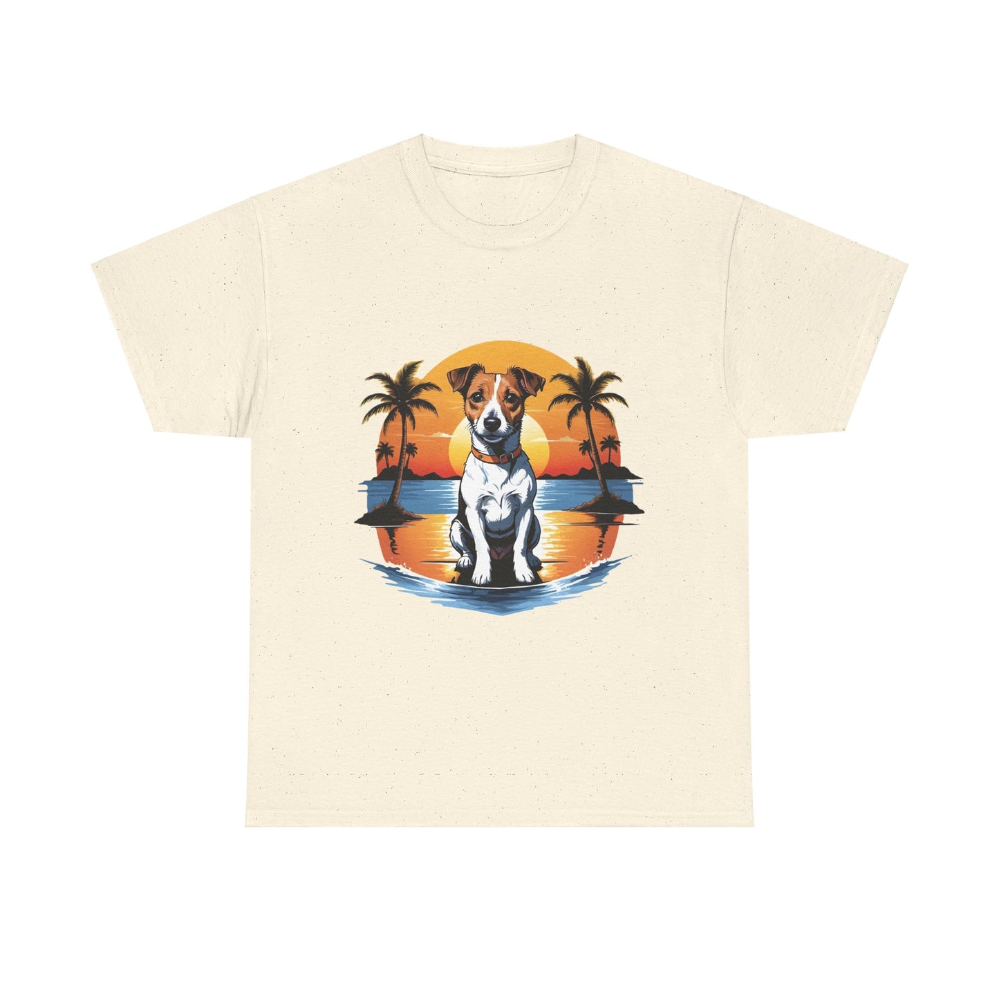 Retro Palm Tree Dog Tee