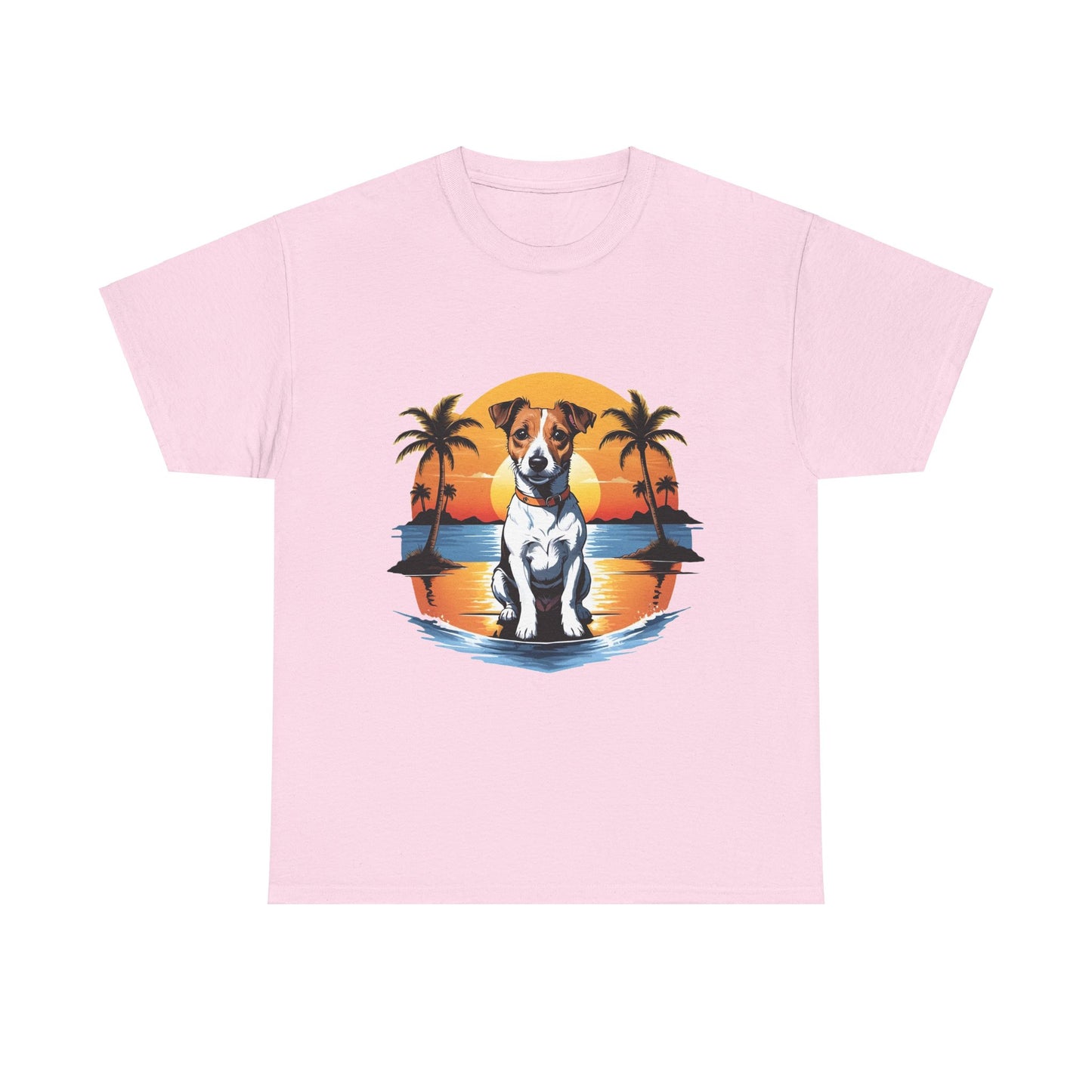 Retro Palm Tree Dog Tee