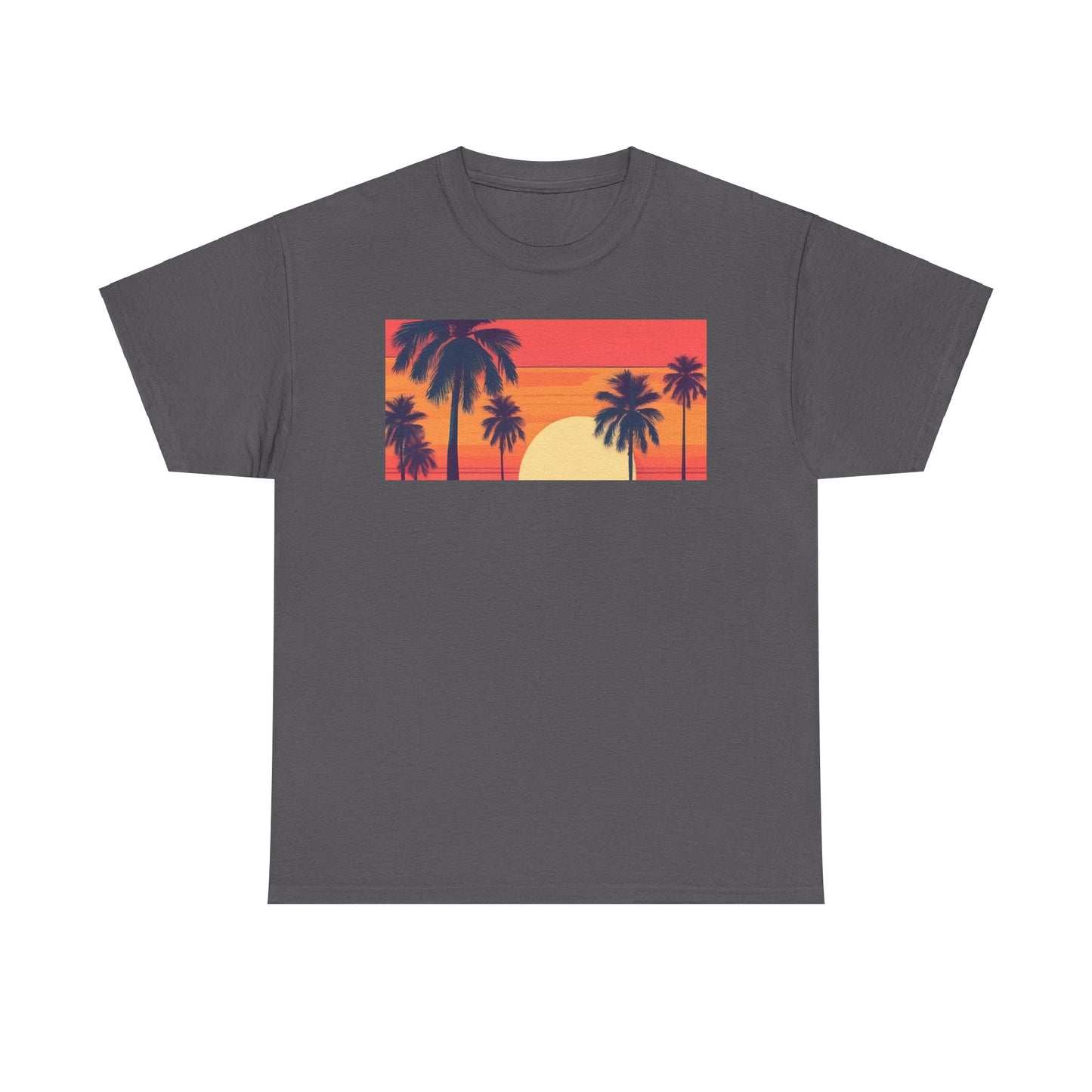 Retro Palm Tree Sunset Tee