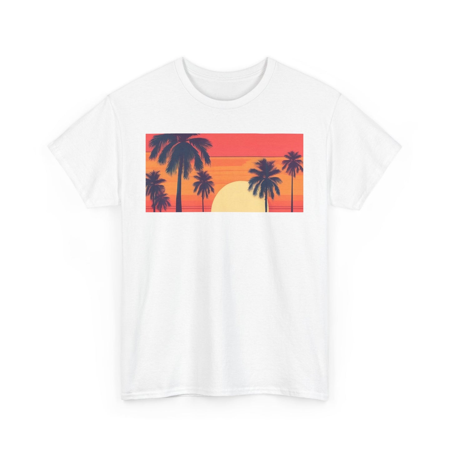 Retro Palm Tree Sunset Tee