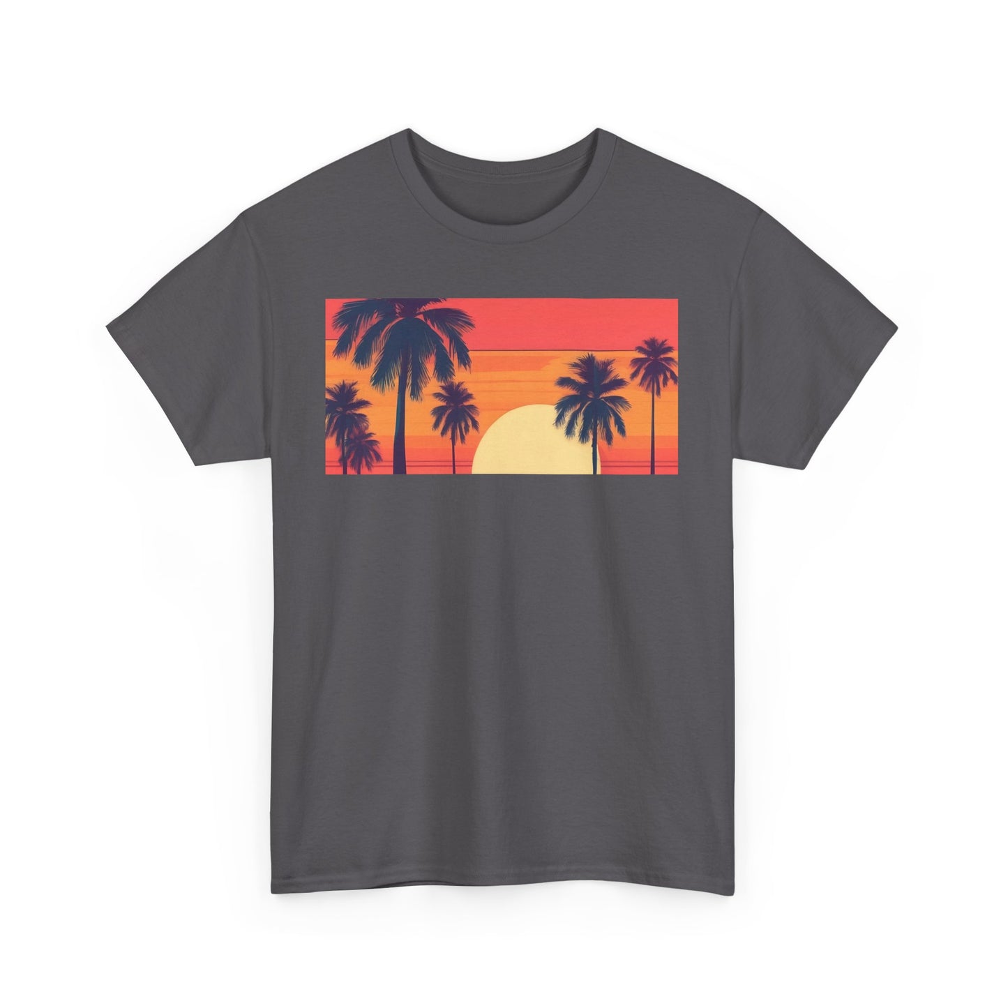 Retro Palm Tree Sunset Tee