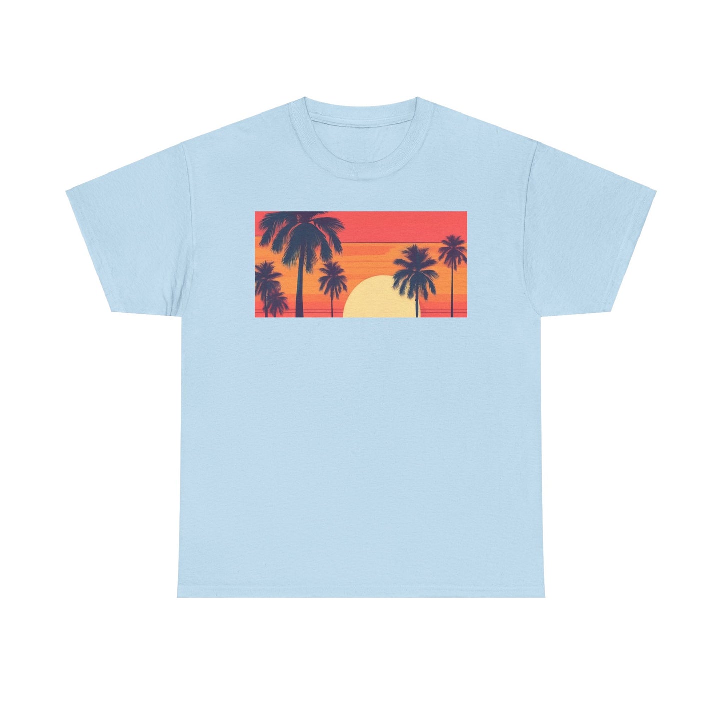 Retro Palm Tree Sunset Tee