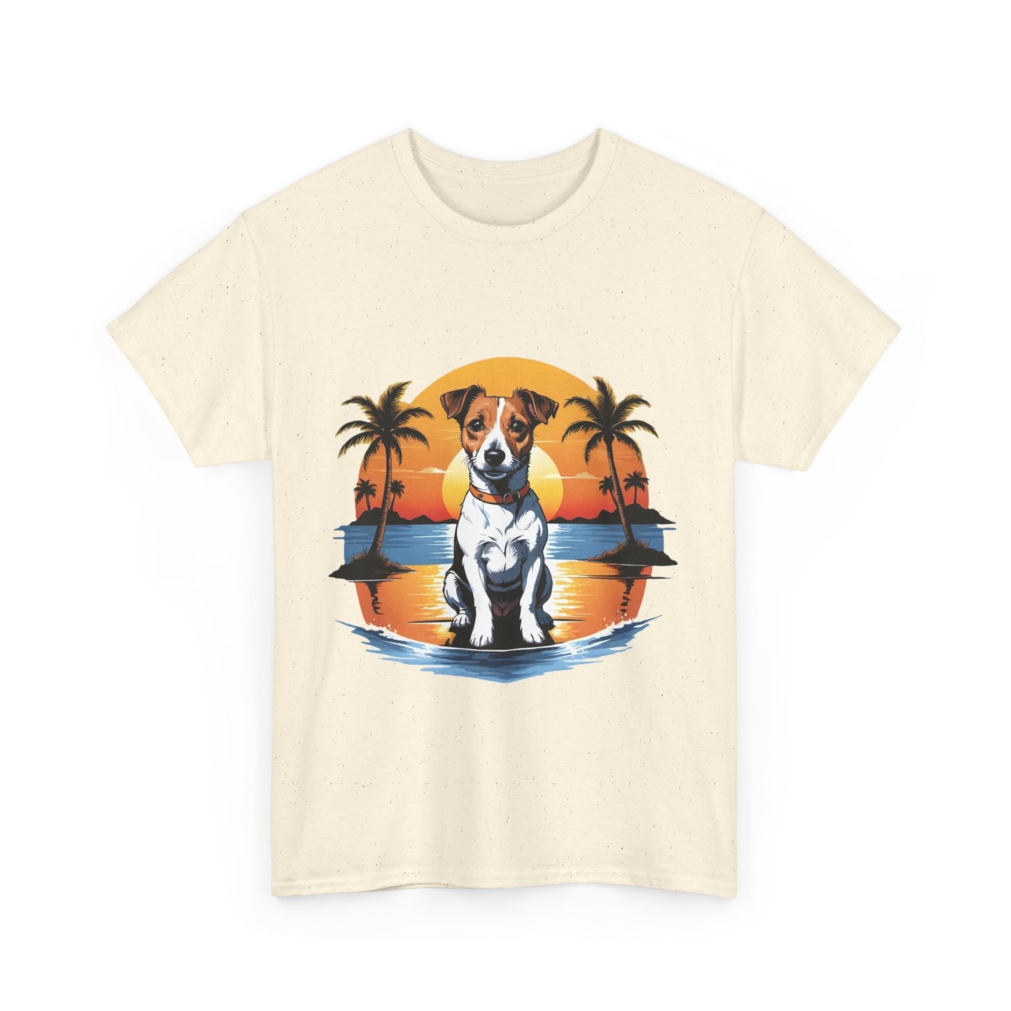 Retro Palm Tree Dog Tee